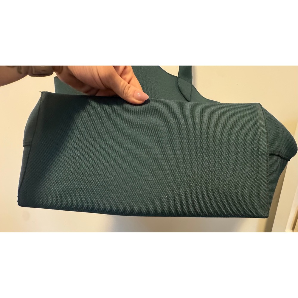 Rothy's Essential Tote Juniper Green Knit Sustainable Shoulder Bag - Picture 3 of 7